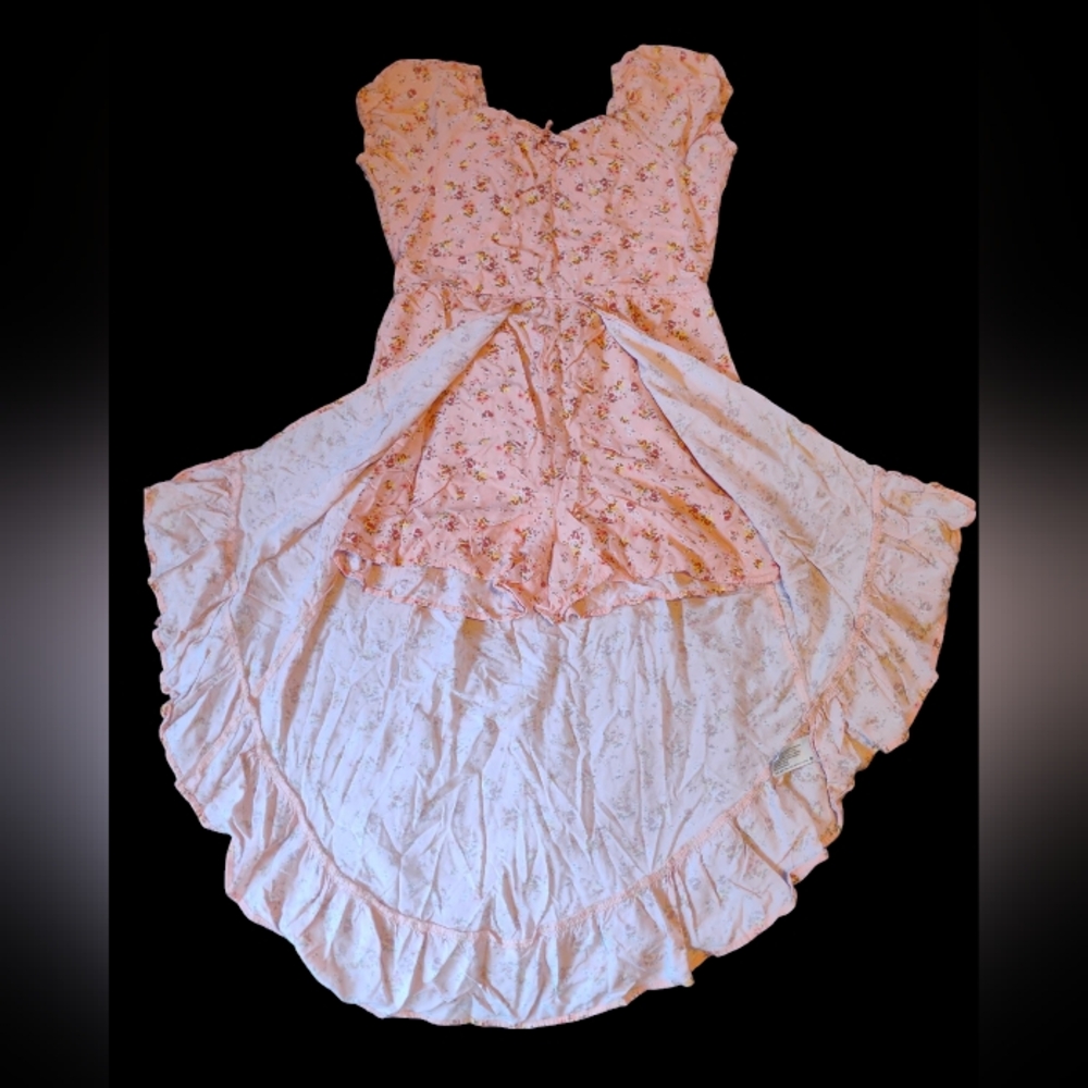 Floral Pink Ruffle Dress